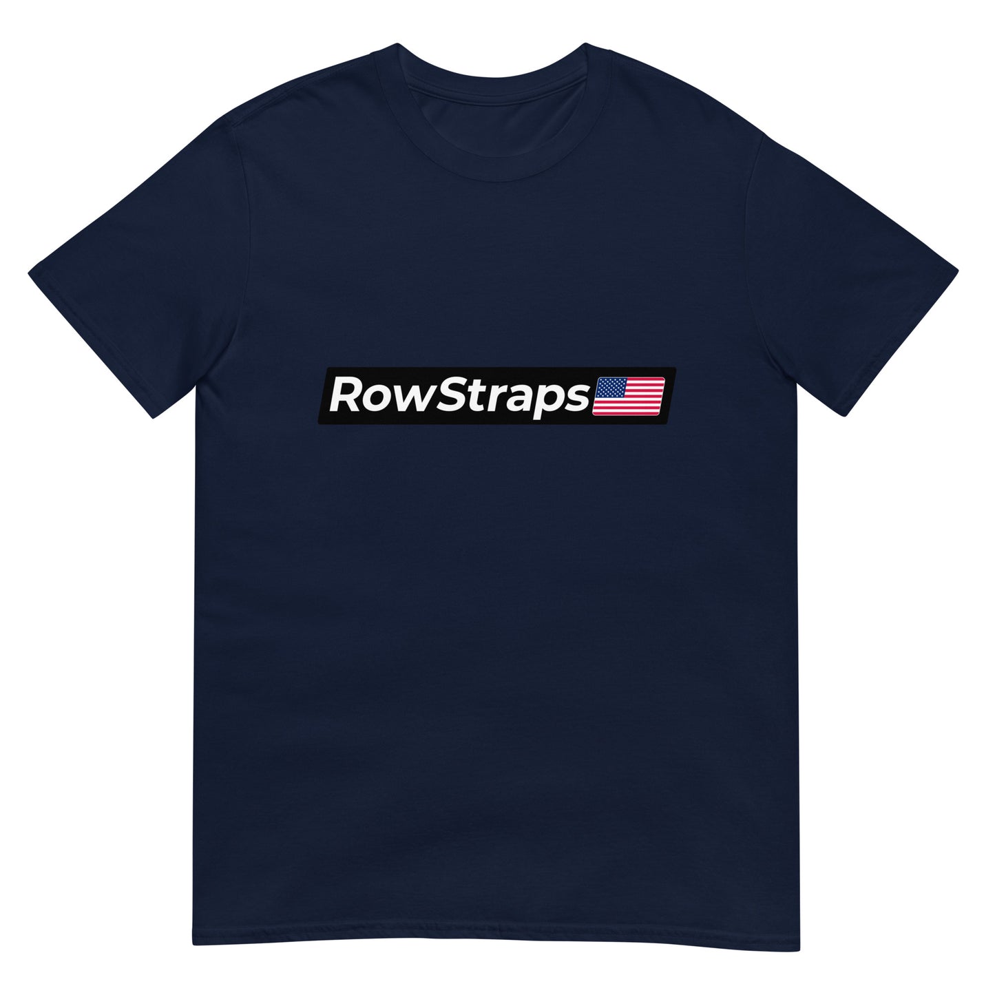 RowStraps Logo White-on-Black T-Shirt