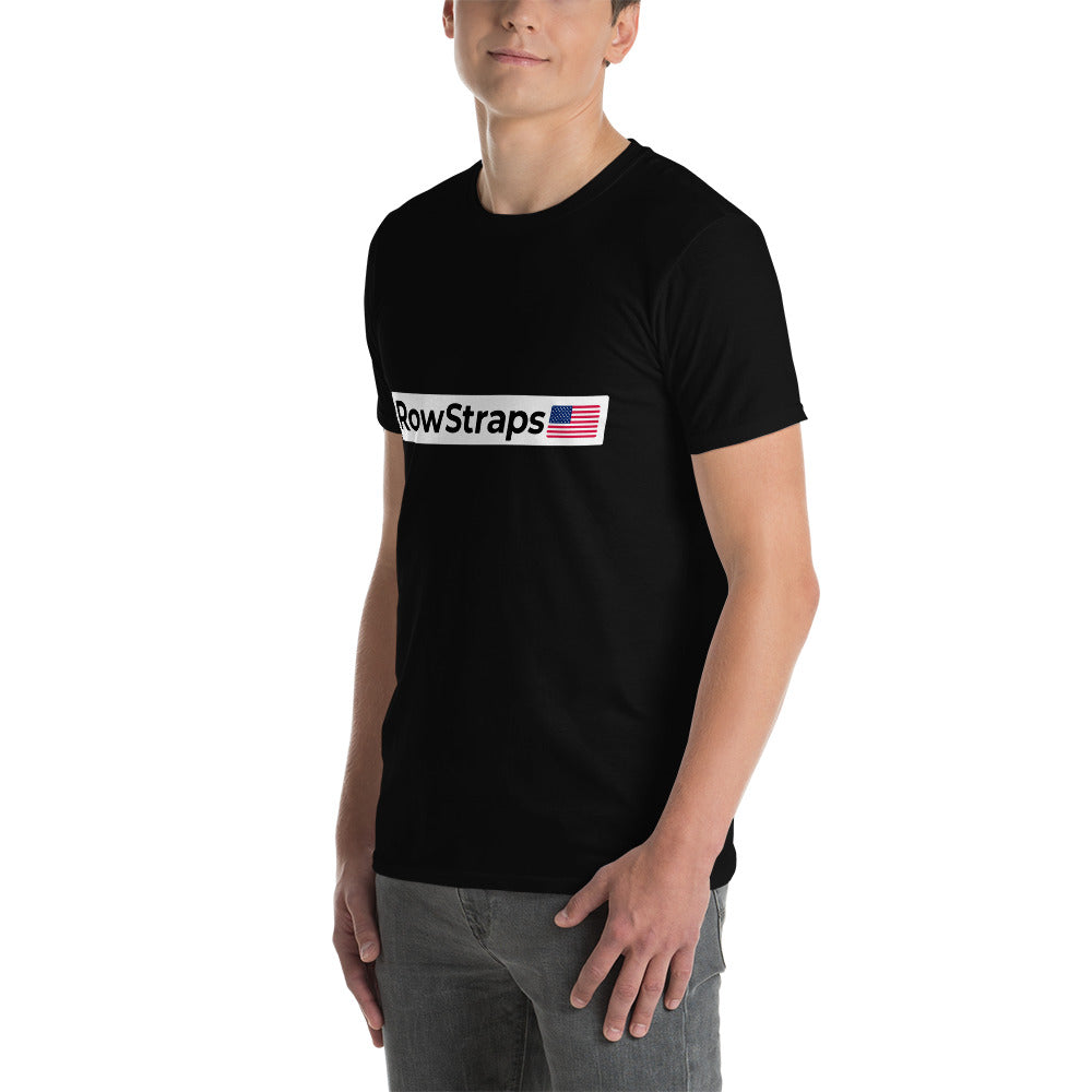 RowStraps Logo Black-on-White T-shirt