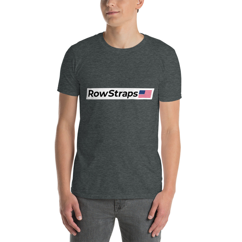 RowStraps Logo Black-on-White T-shirt