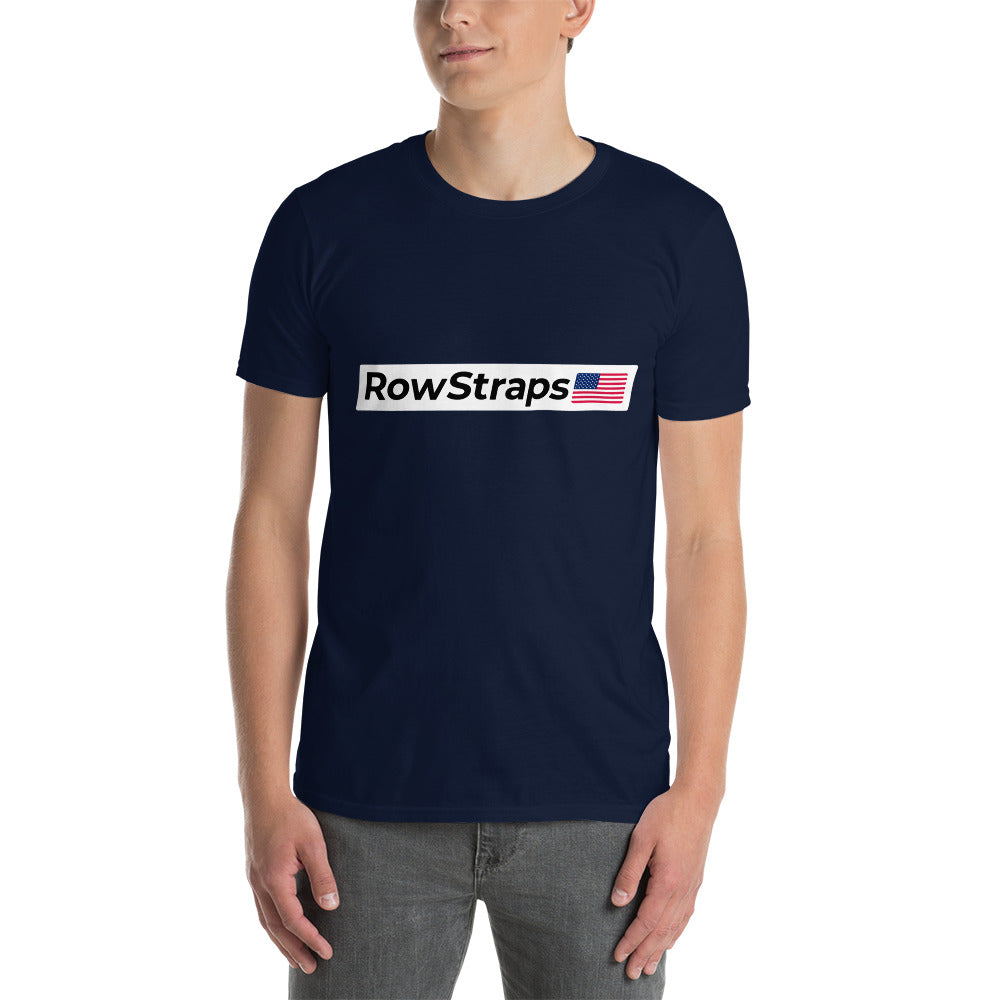 RowStraps Logo Black-on-White T-shirt