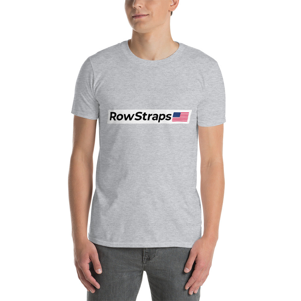 RowStraps Logo Black-on-White T-shirt