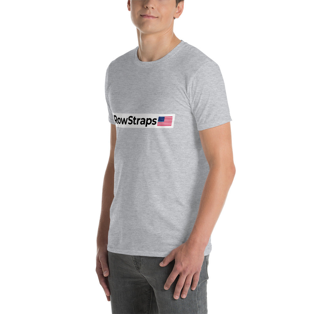 RowStraps Logo Black-on-White T-shirt